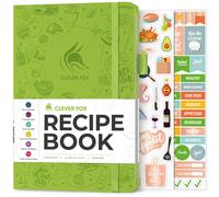 Libro de recetas Clever Fox - Libro de cocina familiar en blanco - Diario de cocina vac o - Organizador de cuaderno para anotar recetas - Tama o
