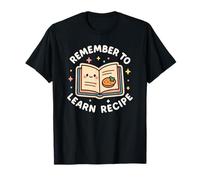Libro de Recetas Divertido Remember to Learn Recipe Camiseta