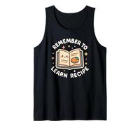 Libro de Recetas Divertido Remember to Learn Recipe Camiseta sin Mangas