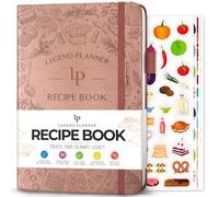 Libro de recetas Legend - Libro de cocina familiar en blanco para escribir en tus propias recetas - Diario de cocina vacío - Cuaderno de cocina personalizado, tapa dura, tamaño A5, 58 recetas en
