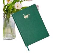 Libro de recetas para escribir, cuaderno de cocina B5 con tapa dura, diario personal vacío para la cocina, 120 páginas, papel de carta organizado, regalo para cocineros aficionados, verde