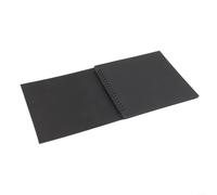 Libro de recortes de tapa dura 8x8 pulgadas 20 hojas encuadernadas en espiral (negro)