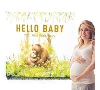 Libro de recuerdos, álbum de recortes para niños para grabar eventos, recuerdo de libro, hito para nuevos padres, primer álbum de 5 años y diario