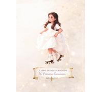 Libro de recuerdos de Mi Primera comunión: Patinadora | Álbum comunión niña | Libro de firmas y fotos | Recuerdos de Primera Comunión | Regalo original y elegante | Premium
