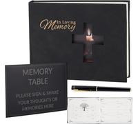 Libro de recuerdos funerarios, libro de recuerdos para funeral, libro de condolencias, libro de recuerdos para 280 invitados, recuerdo, celebración de la vida