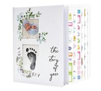 Libro De Recuerdos Infantil | Bonito libro de recortes para registrar el nacimiento | Álbum Fotográfico | Para Niñas, Familia, Año Nuevo, Hogar, Nacimiento, Registro De Crecimiento Y Recuerdos