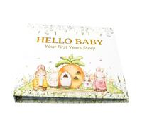 Libro de recuerdos para bebés de la gestación al crecimiento de la infancia, con paneles de álbum Help Yourself para logros infantiles y conexión familiar, álbum permanente para bebés