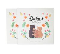 Libro de recuerdos para bebés, libro de pasos para bebés, libro de recuerdo del diario del bebé, libro de la infancia, álbum de fotos atemporal, atesora cada momento desde el nacimiento hasta los 5