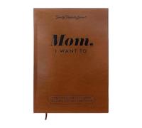 Libro de recuerdos para mamá: un diario interactivo guiado con tapa dura de cuero para que las madres conserven recuerdos preciados.