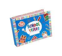 Libro de recuerdos para niños con diseño de carpeta y bolsillos para fotografías para preservar momento de la infancia, desde preescolar hasta la escuela secundaria