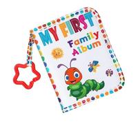 Libro de recuerdos para niños no tóxico con asas texturizadas, página de fotos reutilizable para padres y niños, encuadernación y recuerdos, álbumes de bebé seguros y no tóxicos