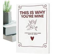 Libro De Recuerdos Para Parejas, Diario De Historias En Papel De Tapa Dura | Conmovedor Diario De Discos De 8,5 Pulgadas Y 450 G, Este Precioso Regalo De Recuerdo Personalizado Captura Historias De No