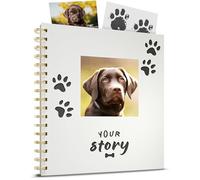 Libro de recuerdos para perros y álbum de fotos de recuerdo, regalos para nuevos dueños de cachorros y amantes de los perros, agenda de recuerdos, álbum de recortes