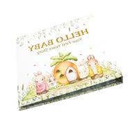 Libro de registro de crecimiento del bebé asignado por la familia, plan verde para la gestación del nacimiento y el lactante, álbum de conservación de la memoria del bebé
