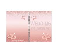 Libro de registro de preparación de boda, cuaderno de planificación de boda para damas de honor y miembros de la familia para realizar un seguimiento de todos los eventos, planificador de ceremonias