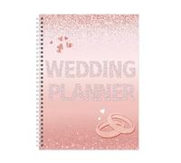 Libro de registro de preparación de bodas, cuaderno de planificación de boda para damas de honor y miembros de la familia para rastrear todos los eventos y planificación de bodas