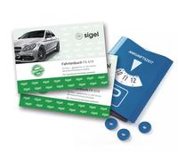 Libro de registro Sigel T1096 con disco de estacionamiento, como FA614 coche: A6 paisaje, 40 hojas, 2 piezas