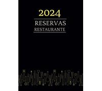 Libro de reservas restaurante 2024 1 día con 2 páginas: Agenda restaurante y hostelería. Gran tamaño 761 páginas A4
