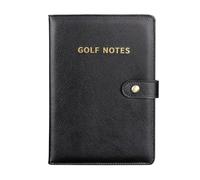 Libro de resultados de golf - Diario de golf de PU, cuaderno de seguimiento del progreso, flexible pero resistente, Green Field ofrece accesorios deportivos para carreras fuera de torneos de campo