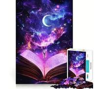 Libro de Rompecabezas para Adultos de 1000 Piezas,Colorido,mágico,con Bordes limpios y decoración,Juguete para ejercitar la Mente,diversión fácil,decoración navideña 38x52cm