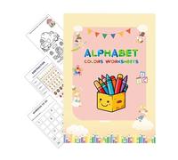 Libro de seguimiento del - Cuaderno de ejercicios reutilizable para las letras, guía de actividades de escritura educativa | Tema de aprendizaje temprano, educación en el hogar en