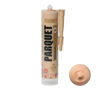 Libro de sellado prémium para suelos de parquet y laminado FOME FLEX PARQUET - Haya, elástico, duradero y se puede pintar, ideal para rellenar y reparar juntas y grietas