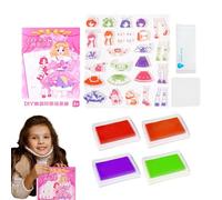 Libro De Sellos para Vestir - Juego De Disfraces De Princesas para Vestir | Juguete Educativo para Viajes Y Celebraciones De Cumpleaños O Día del Niño