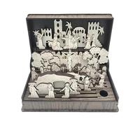 Libro De Semana Santa, Con Artesanía Hecha A Mano, 27,3x21,6x0,2cm, Historias De Nacimientos, Material Educativo, Funciones De Aprendizaje Religioso, Para Repisa, Aula, Iglesia Y Hogar Para Enseñar A