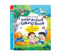 Libro de sonido educativo para, interactivo recargable para aprender palabras | Libro interactivo | para niñas y mujeres, en casa, de viaje, en coche, en el hotel, al aire libre y en