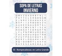 Libro de Sopas de Letas de Invierno: Sopas de Letras para Adultos Mayores con Letra Grande y Fácil de Leer con temática invernal y Más (8.5 x 11 ... - Regalo para Vacaciones, Tiempo Libre y mas