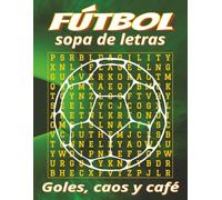 Libro de sopas de letras de fútbol (letra grande): Letra grande fácil: Mundial, LaLiga, Campeones y más | 8.5x11 in, 110 páginas | 55 puzles, 825 ... para vacaciones, fiestas y ratos libres