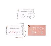 Libro de tarjetas de costura: papel de 15,2 x 8 cm, kit portátil creativo, guía para manualidades de bordado, juego de práctica de puntadas | Perfecto para aprender a viajar, técnicas para principiant