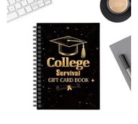 Libro de Tarjetas de Graduación,Organizador de Guía de Supervivencia | Tarjetero Álbum para Tarjetas,para Jóvenes, Estudiantes de Instituto y Universidad, Cumpleaños, Residencia Universitaria