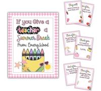 Libro de Tarjetas de Regalo para el Día del Maestro: Si le regalas a un maestro vacaciones de verano, Libro de Manualidades con Diseño de Pasarelas