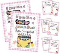 Libro de Tarjetas de Regalo para el Día del Maestro: Si le regalas a un maestro vacaciones de verano, Libro de Manualidades con Diseño de Pasarelas