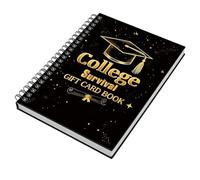 Libro de Tarjetas de Supervivencia Universitaria - 18x13cm Soporte para Efectivo | Libro de Tarjetas para Universitarios | Para Cumpleaños, Estudiantes de Secundaria y Universidad, Graduados y