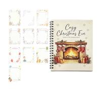 Libro De Tarjetas Navideñas Para Adultos Bloc Mensajes Y Felicitaciones | Libro Portatarjetas de Regalo Navideñas Para Hombres Familia Esposa Esposo Novio Novia Jóvenes Adolescentes Mamá Hogar