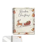 Libro de Tarjetas Regalo Navidad Organizador de Mensajes de Bendiciones | Álbum Navideño Tarjetas Regalo Para Hombres Familia Esposa Esposo Novio Novia Jóvenes Adolescentes Mamá Papá Alce