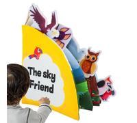 Libro de Tela Genérico | Lavable a máquina Portátil Motricidad Fina Cuaderno De Actividades Viaje Juguete - Para El Hogar Coche Avión Clase Guardería Viaje en Coche Vacaciones Enlace Padre-Hijo