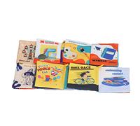 Libro de Tela, Libro Infantil Lavable 6pcs Imágenes Vívidas Resistencia a la Lágrima para Bebés