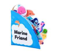 Libro De Tela, Páginas De Aprendizaje Basadas En Interacción, 14,5 Cm, Juguete De Aprendizaje Sensorial Portátil Lavable A Máquina, Libro De Tela Educativo Silencioso, Actividad De Juego, Para El Vínc