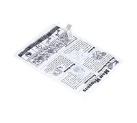 Libro de Tela Suave con Papel Sonoro para bebé, Juguete de Periódico Educativo Temprano para Bebés, Adecuado para Niños de 1 Año + (Embalaje de Bolsa OPP de periódico en Blanco y)