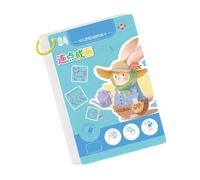 Libro de trabajo de entrenamiento de control de bolígrafos para niños pequeños, cuaderno de práctica de trazado mágico, escritura, dibujo, libros educativos, control de bolígrafo, tarjetas de