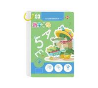 Libro de trabajo de entrenamiento de control de bolígrafos para niños pequeños, cuaderno de práctica de trazado mágico, escritura, dibujo, libros educativos, control de bolígrafo, tarjetas de