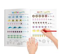 Libro de trabajo de matemáticas de guardería | 64 páginas de aprendizaje interactivo - Juegos de matemáticas para niños, para casa, aula, sala de juegos, viajes, de cumpleaños