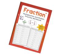 Libro de trabajo de matemáticas integrales para el aula en el hogar, educación en el hogar, división de multiplicación, aprendizaje repetitivo, libro de ejercicios de fluidez matemática