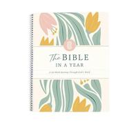 Libro de trabajo estructurado de la Biblia, diario inspirador de las Escrituras, planificador de devoción guiada, curso de crecimiento espiritual de un año, compañero reflectante de adoración de la