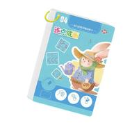 Libro de trabajo para niños, reutilizable, para escribir, dibujar, libros ilustrados educativos, tarjetas de ejercicios para control de plumas, libro de trabajo para control de lápiz, entrenamiento
