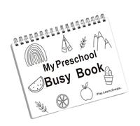 Libro de trabajo preescolar - Seguimiento del libro de matemáticas, hoja de conteo educativo | Actividades de aprendizaje para niños Práctica de habilidades sensoriales Soporte de juguete