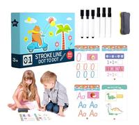 Libro de trazado, libro de control preescolar, libro de trabajo reutilizable, libro de pintura educativa, actividades de aprendizaje de entrenamiento de control